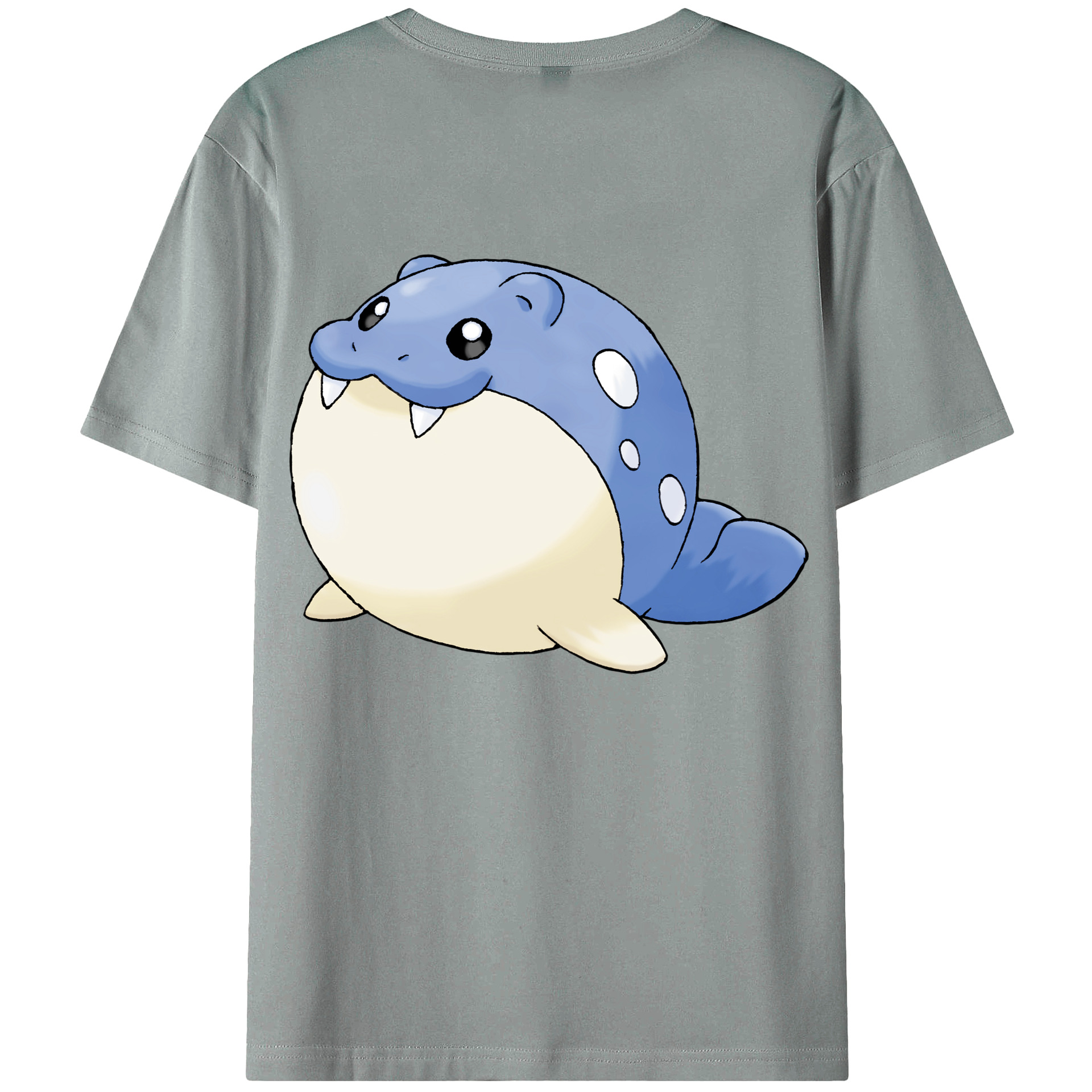 （画像用） ポケットモンスター Pokémon 綿100％ メンズ半袖Tシャツ（バックプリント） 通気性